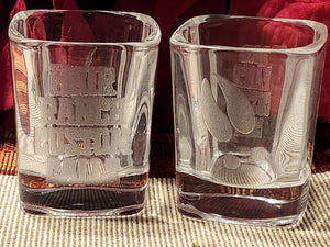 Hair Ranch shot glass
