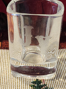 Hair Ranch shot glass